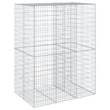Gabion Basket with Cover 150x100x200 cm Galvanised Iron 3295226