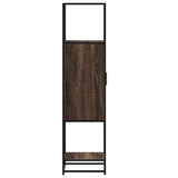 Highboard Brown Oak 35.5x35x139 cm Engineered Wood and Metal 849038
