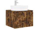 Bathroom Cabinet Set 3 pcs Smoked Oak 49.5 x 44.5 x 65 cm 3405672