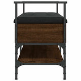 Shoe Bench Brown Oak 85.5x42x57.5 cm Engineered Wood 835233