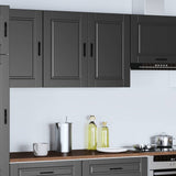 Kitchen Wall Cabinet Porto Black Engineered Wood 854068