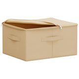 Storage Box 24 pcs Cream 50 x 30 x 25 cm Non-woven fabric 42024604