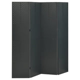 4-Panel Room Divider Anthracite 160x180 cm Steel 335900