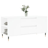 Coffee Table White 102x44.5x50 cm Engineered Wood 830988