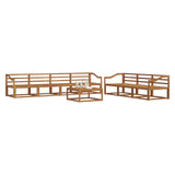 Outdoor Sofa Set 8 pcs Natural Solid Acacia Wood 3367312