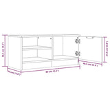 ZNTS TV Cabinets 2 pcs White 80x35x36.5 cm Engineered Wood 811467