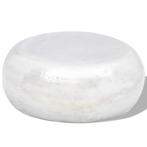 Hammered Aluminium Coffee Table Silver 242322