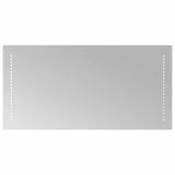 LED Bathroom Mirror Transparent 40 x 80 cm Tempered Glass 42045778