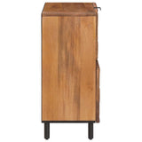 Sideboard Acacia Brown Finish 80 x 33 x 75 cm Solid Mango Wood 4017927