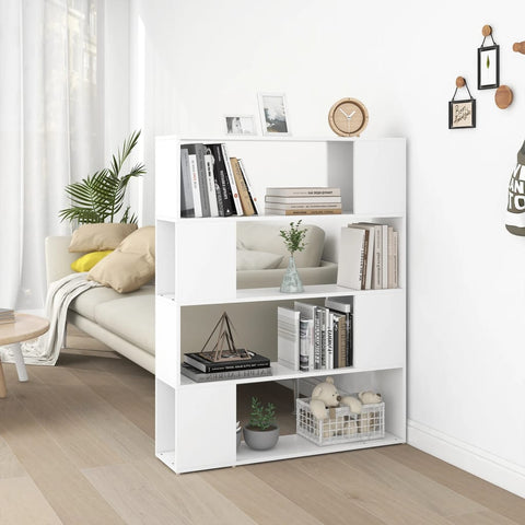 Book Cabinet Room Divider White 100x24x124 cm 809188