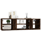 Wall Shelf Smoked Oak 102x30x29 cm Engineered Wood 826363