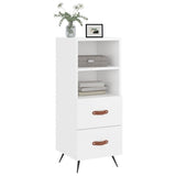 Sideboard High Gloss White 34.5x34x90 cm Engineered Wood 828638