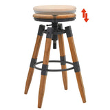 Bar Stools 2 pcs Solid Fir Wood 245782