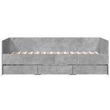Daybed Concrete Grey Engineered wood 100 x 200 cm 3280814