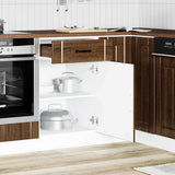 Kitchen Base Cabinet Lucca Brown Oak Engineered Wood 853724
