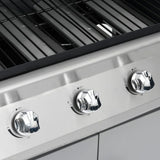 Gas Barbecue Grill 41 Cooking Zone Steel & Stainless Steel 310107