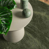 Rug HUARTE Short Pile Soft and Washable Forest Green 200 cm 375107
