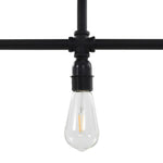 Ceiling Lamp Black 3 x E27 Bulbs 281628