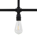 Ceiling Lamp Black 3 x E27 Bulbs 281628