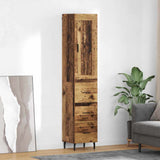 Highboard Old Wood 34.5 x 34 x 180 cm Engineered Wood 3415782