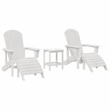 Garden Chair 3 pcs White Polyethylene 3335846