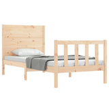Bed Frame without Mattress Single Solid Wood Pine 3192716