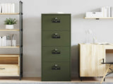 File Cabinet Olive Green 45.5 x 42 x 139 cm Cold-Rolled Steel 891626