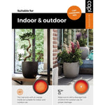 ZNTS Capi Planter Nature Rib Square 50 x 50 cm Black 429055