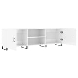TV Cabinet High Gloss White 150x30x50 cm Engineered Wood 829118