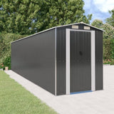 Garden Shed Anthracite 192x772x223 cm Galvanised Steel 3147456