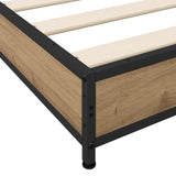 Bed Frame Artisan Oak 80 x 200 cm Engineered Wood 8009148
