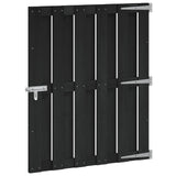 Garden Gate 100 x 112 cm WPC and Aluminium Black 42039044