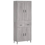 Highboard Grey Sonoma 69.5x34x180 cm Engineered Wood 3199895