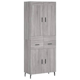 Highboard Grey Sonoma 69.5x34x180 cm Engineered Wood 3199895