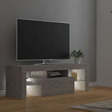 TV Cabinet with LED Lights Concrete Grey 120x35x40 cm 804350