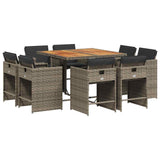 Garden Dining Set Grey, Brown, Dark Grey 3211202
