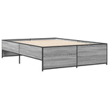 Bed Frame without Mattress Grey Sonoma 140x190 cm 3279900