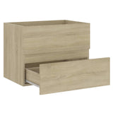 ZNTS Bathroom Furniture Set Sonoma Oak Engineered Wood 3071678