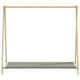 Clothes Rack with Shelves 106x34x102 cm Bamboo 4008906
