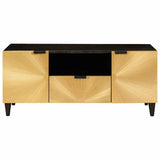 TV Cabinet Black and Gold 105 x 33 x 46 cm Engineered wood 4017842