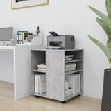 Storage Cabinet Concrete Grey Engineered Wood Standard 808462