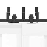 Sliding Door Hardware Kit 152,5 cm Steel Black 3295731