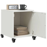 Bedside Cabinet White 36x39x43.5 cm Steel 846624