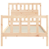 Bed Frame without Mattress 100x200 cm Solid Wood Pine 3192416
