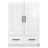 Sideboard High Gloss White 66 x 34.5 x 92 cm Engineered Wood 895819