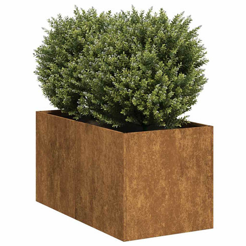 ZNTS Planter Rusty 40x80x40 cm Weathering Steel 860737