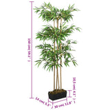 Artificial Bamboo Tree 988 Leaves 150 cm Green 358982