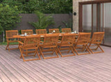 Dining Set Acacia wood Solid acacia wood Large Foldable 3086978