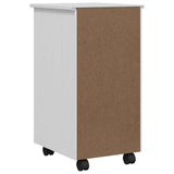 Rolling Cabinet with Drawers CORONA White 42040532