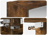 Bathroom Mirror Cabinet Smoked Oak 30 x 10.5 x 50 cm 889011